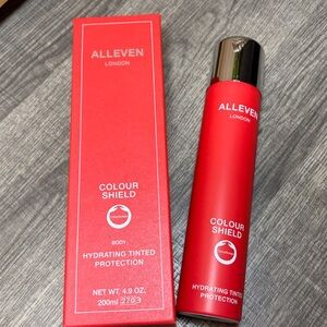 ALLEVEN London Colour Shield Hydrating Tinted Body Protection in Amber